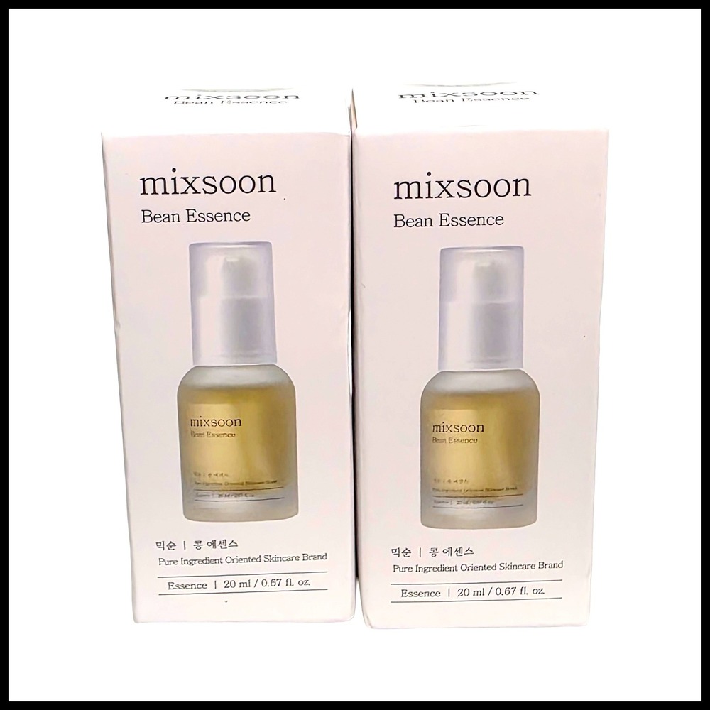 Mixsoon Bean Essence 20ml x 2 Pack Korean Skincare Fermented Soybean Serum NEW